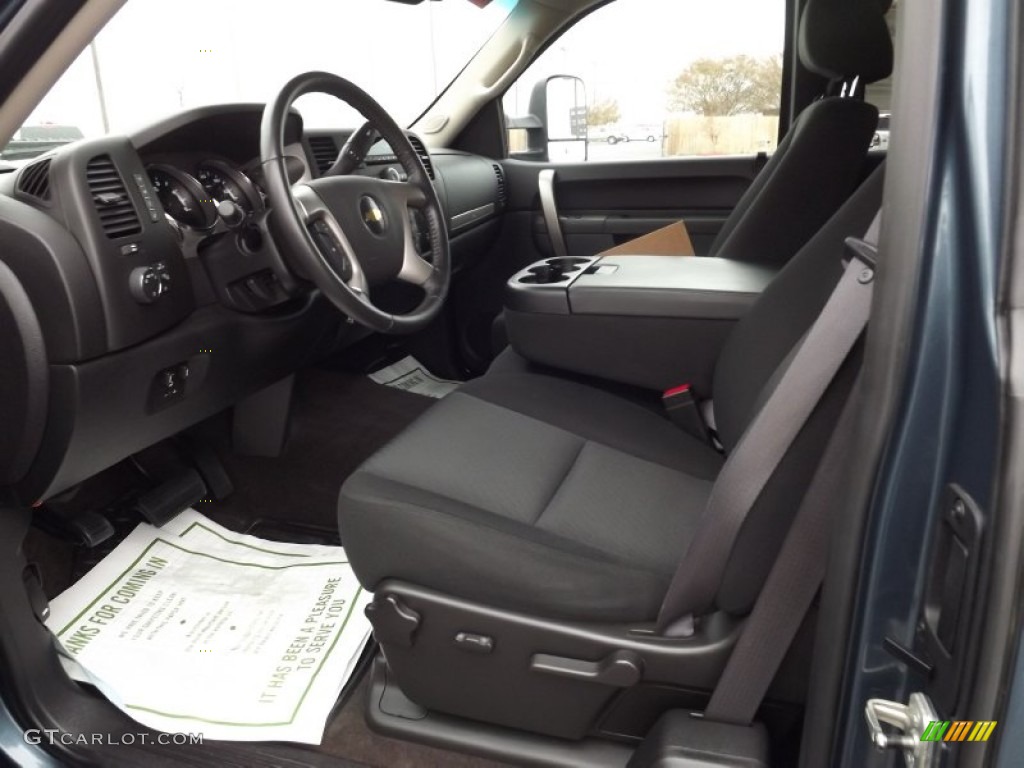 Ebony Interior 2011 Chevrolet Silverado 2500HD LT Extended Cab 4x4 Photo #58077671
