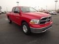 2011 Flame Red Dodge Ram 1500 SLT Quad Cab 4x4  photo #3