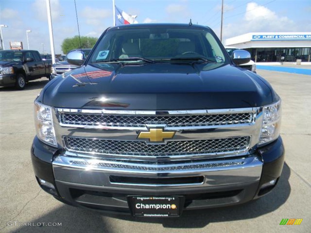 2011 Silverado 1500 LT Crew Cab - Black / Light Titanium/Ebony photo #2