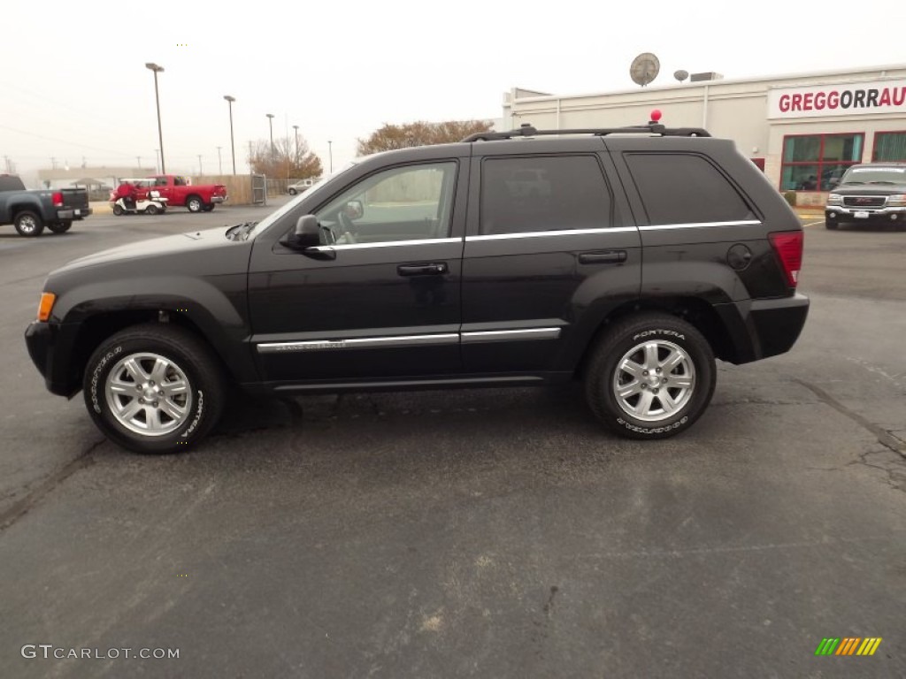 2008 Grand Cherokee Limited - Black / Dark Slate Gray/Light Graystone photo #8