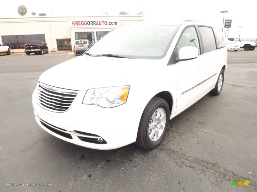 2012 Town & Country Touring - Stone White / Dark Frost Beige/Medium Frost Beige photo #1