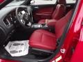 Black/Red 2012 Dodge Charger R/T Plus Interior Color