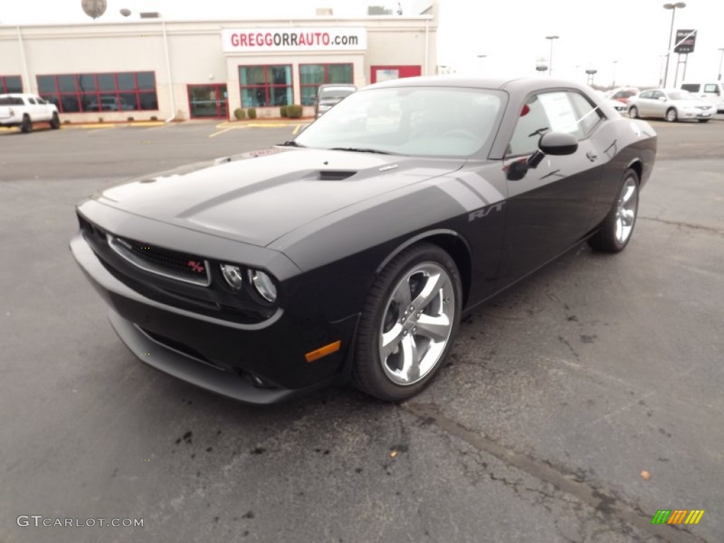 2012 Challenger R/T Plus - Pitch Black / Dark Slate Gray photo #1