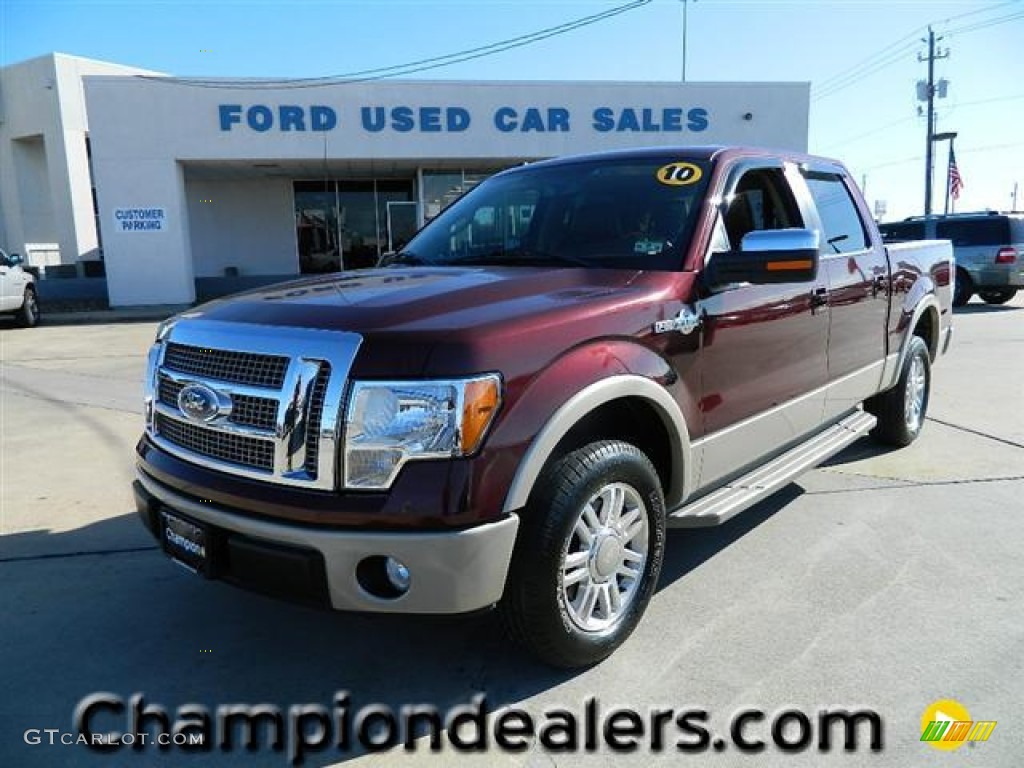 2010 F150 King Ranch SuperCrew - Royal Red Metallic / Chapparal Leather photo #1