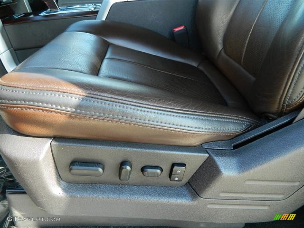 2010 F150 Platinum SuperCrew 4x4 - Red Candy Metallic / Sienna Brown Leather/Black photo #18