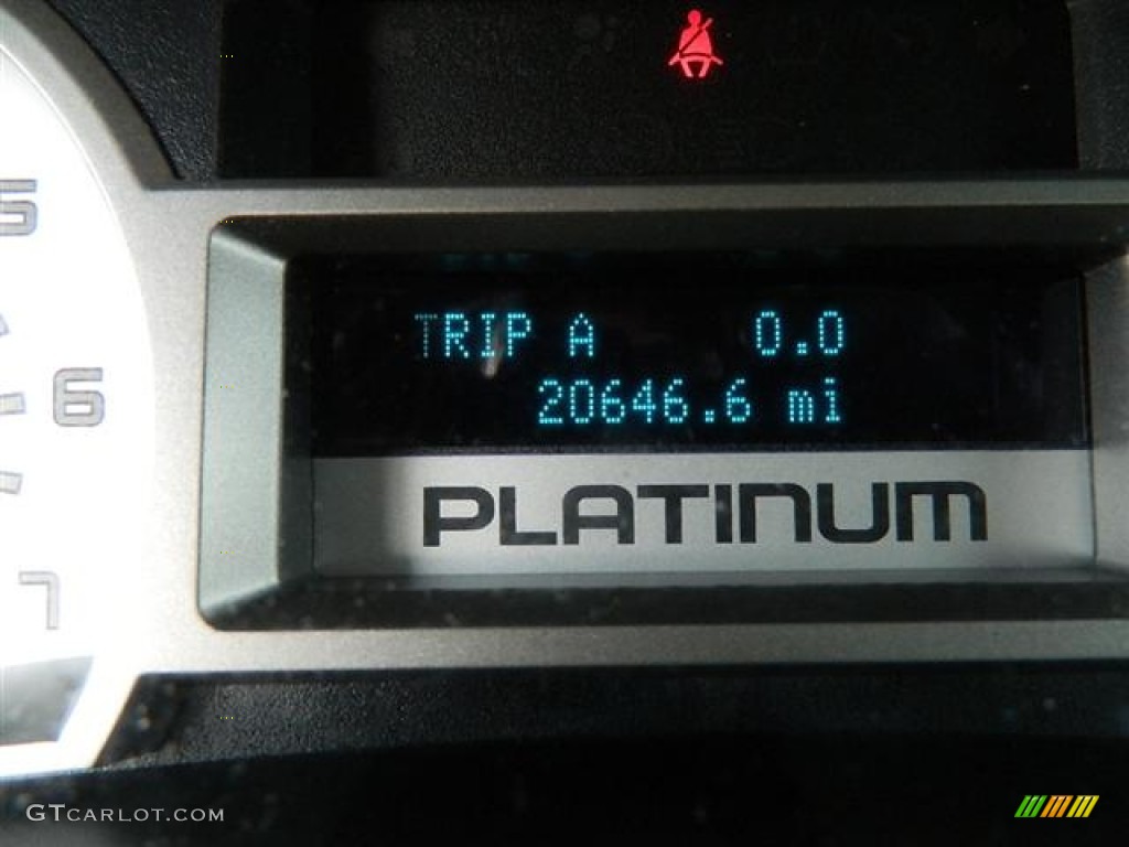 2010 F150 Platinum SuperCrew 4x4 - Red Candy Metallic / Sienna Brown Leather/Black photo #26
