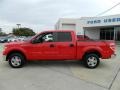 2010 Vermillion Red Ford F150 XLT SuperCrew  photo #8