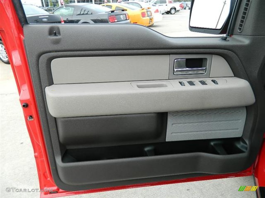 2010 F150 XLT SuperCrew - Vermillion Red / Medium Stone photo #16