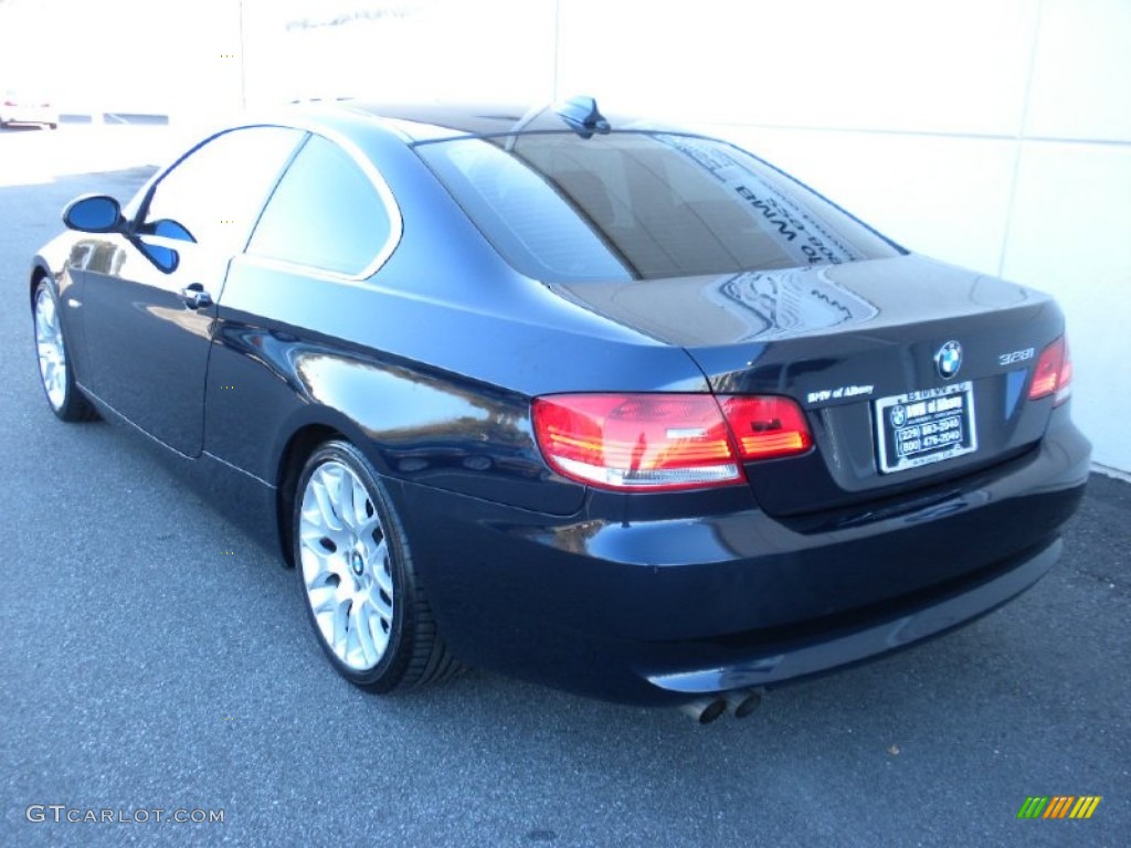 2007 3 Series 328i Coupe - Monaco Blue Metallic / Black photo #12