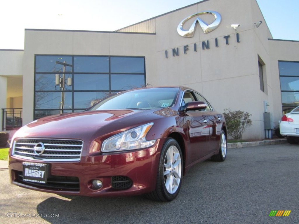 2010 Maxima 3.5 S - Tuscan Sun Red / Charcoal photo #1