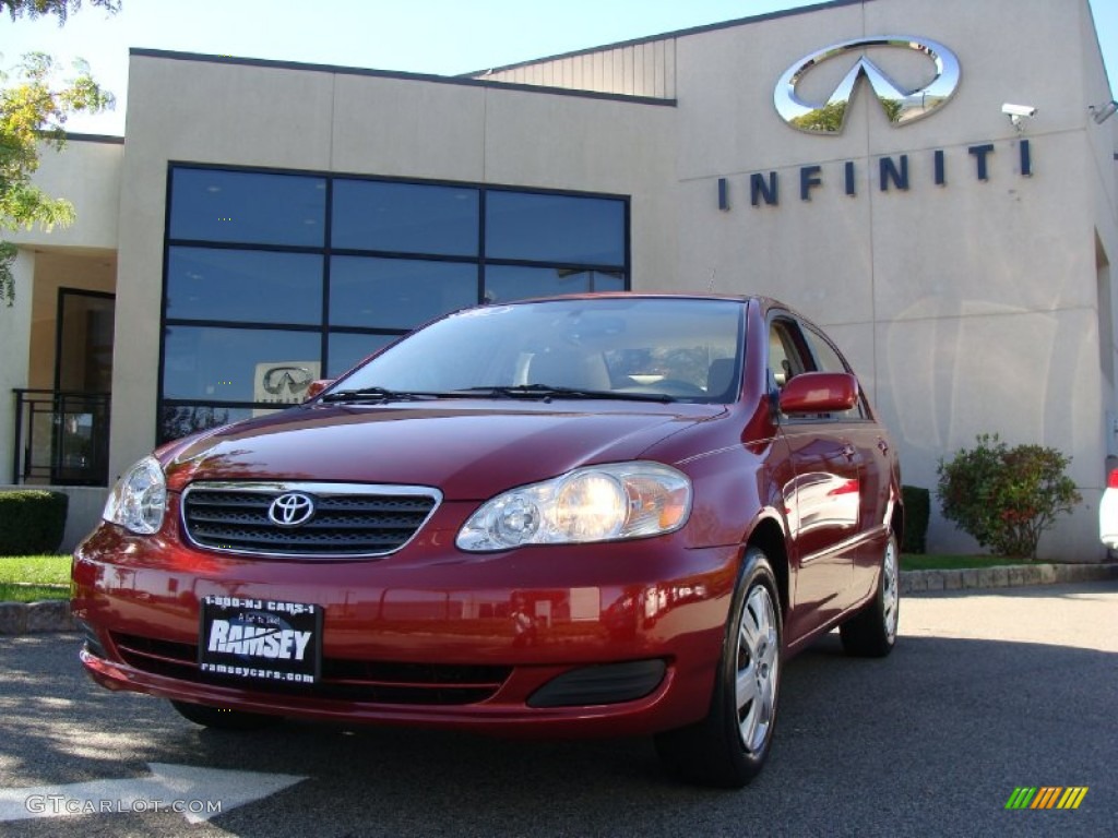 2006 Corolla LE - Impulse Red Pearl / Beige photo #1