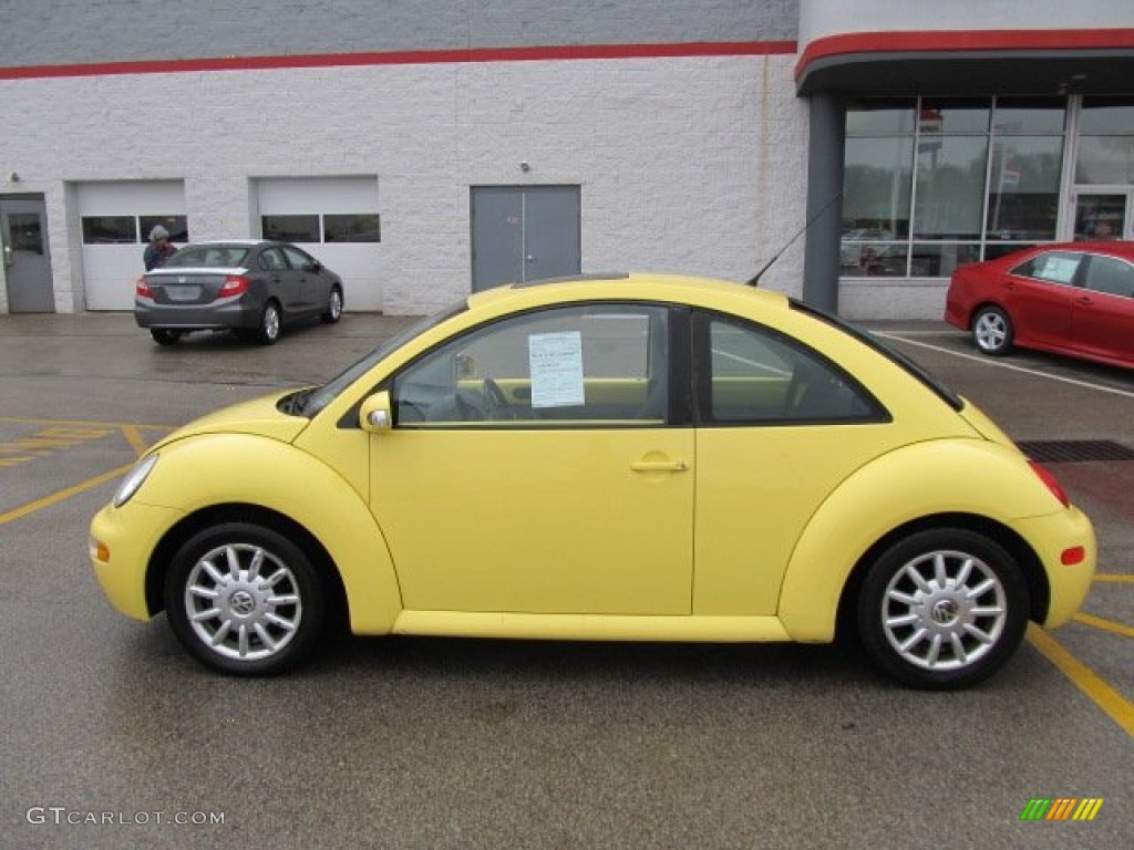 Sunflower Yellow 2004 Volkswagen New Beetle GLS Coupe Exterior Photo #58084206