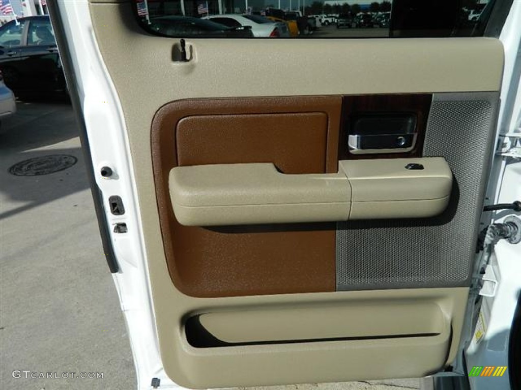 2007 F150 King Ranch SuperCrew - Oxford White / Castano Brown Leather photo #11