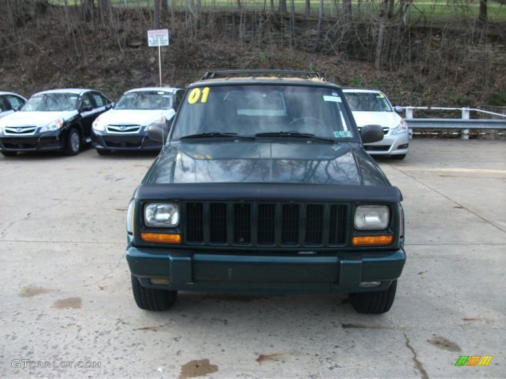 2001 Cherokee Classic 4x4 - Forest Green Pearlcoat / Agate photo #3