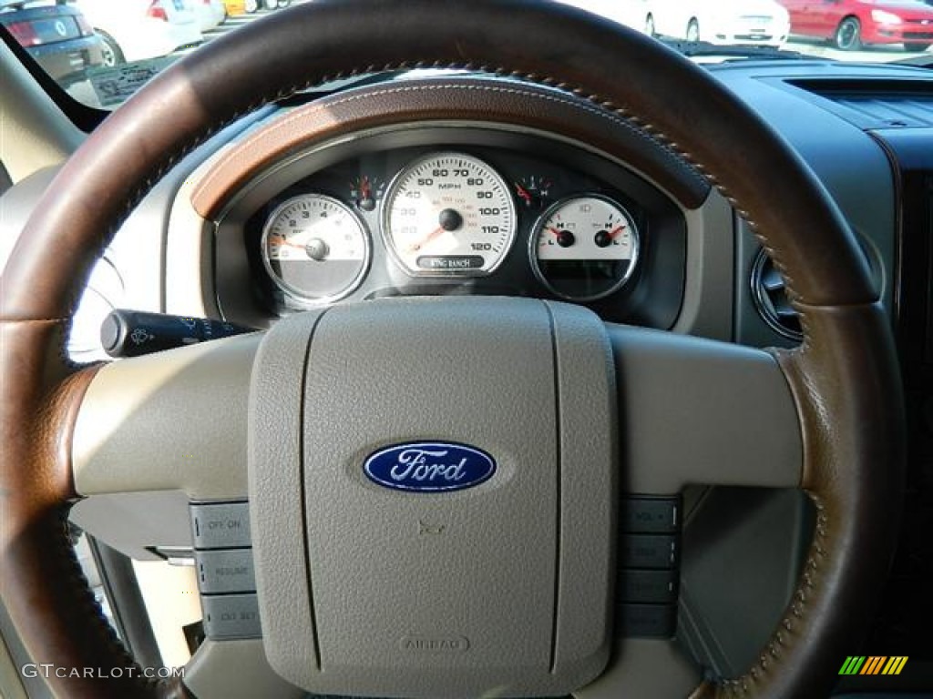 2007 F150 King Ranch SuperCrew - Oxford White / Castano Brown Leather photo #22