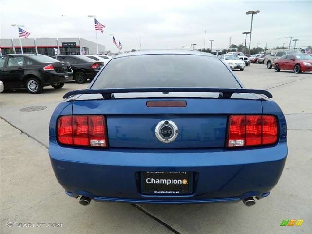 2007 Mustang GT Premium Coupe - Vista Blue Metallic / Dark Charcoal photo #6