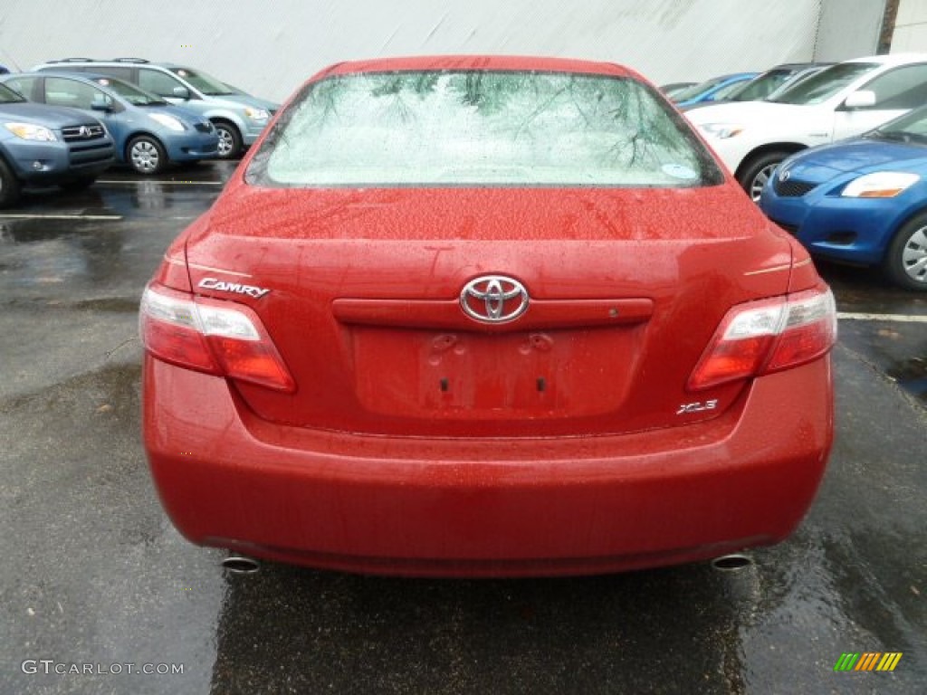 2009 Camry XLE V6 - Barcelona Red Metallic / Bisque photo #3