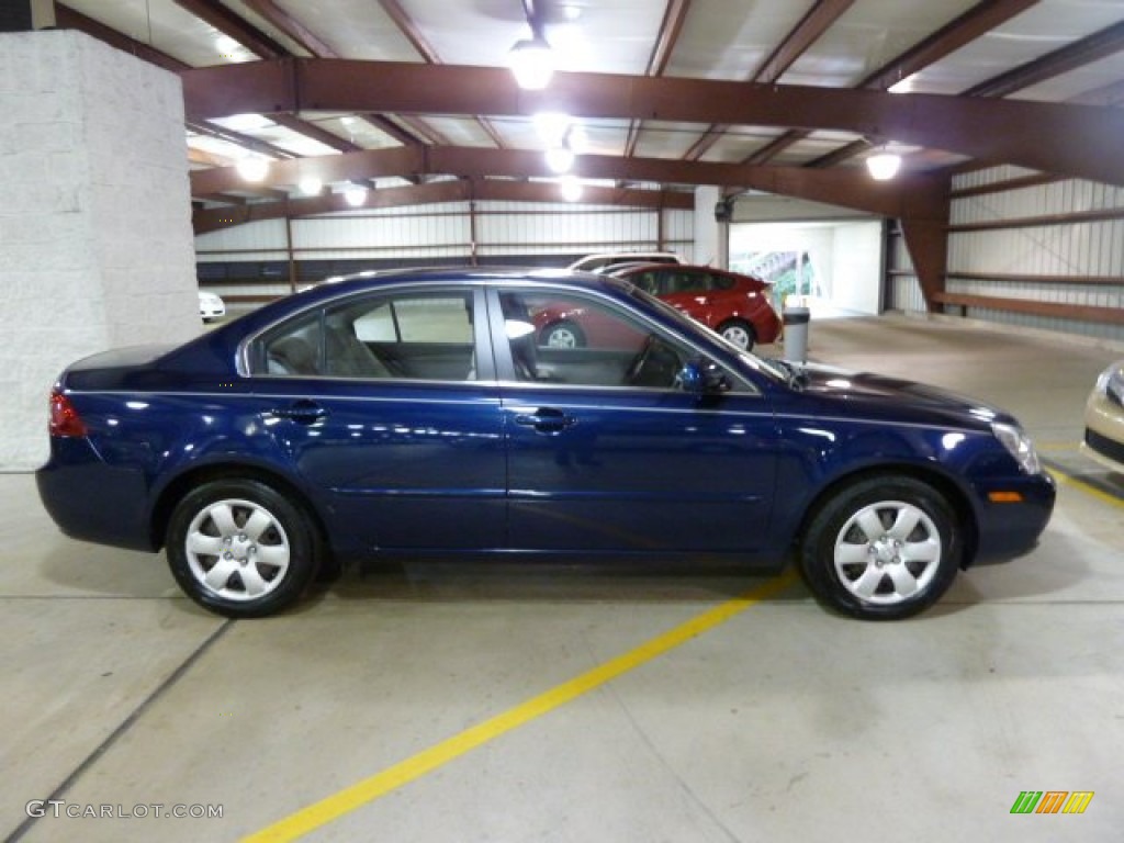 2008 Optima LX - Deep Ocean Blue / Gray photo #5