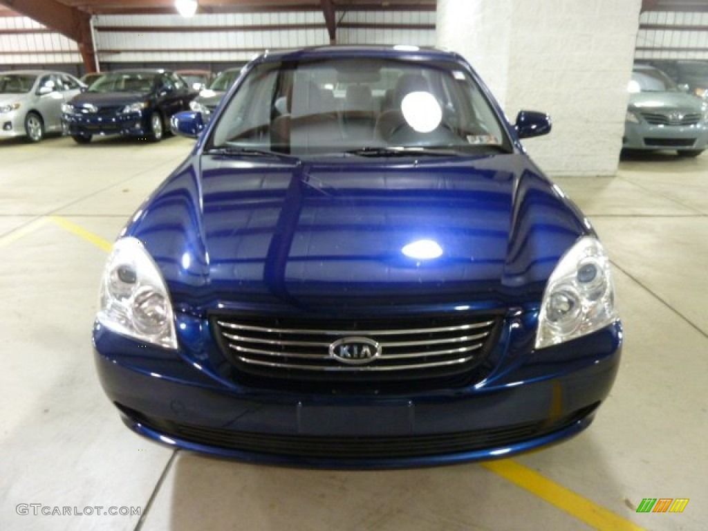 2008 Optima LX - Deep Ocean Blue / Gray photo #10