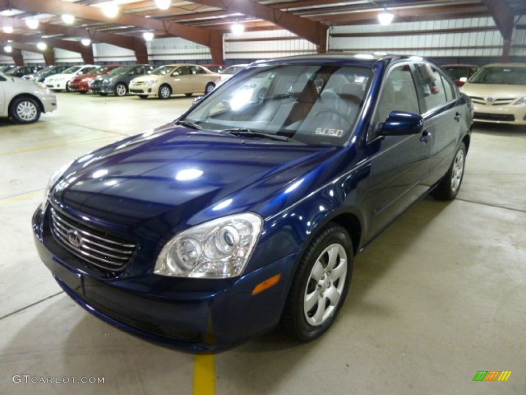 2008 Optima LX - Deep Ocean Blue / Gray photo #11