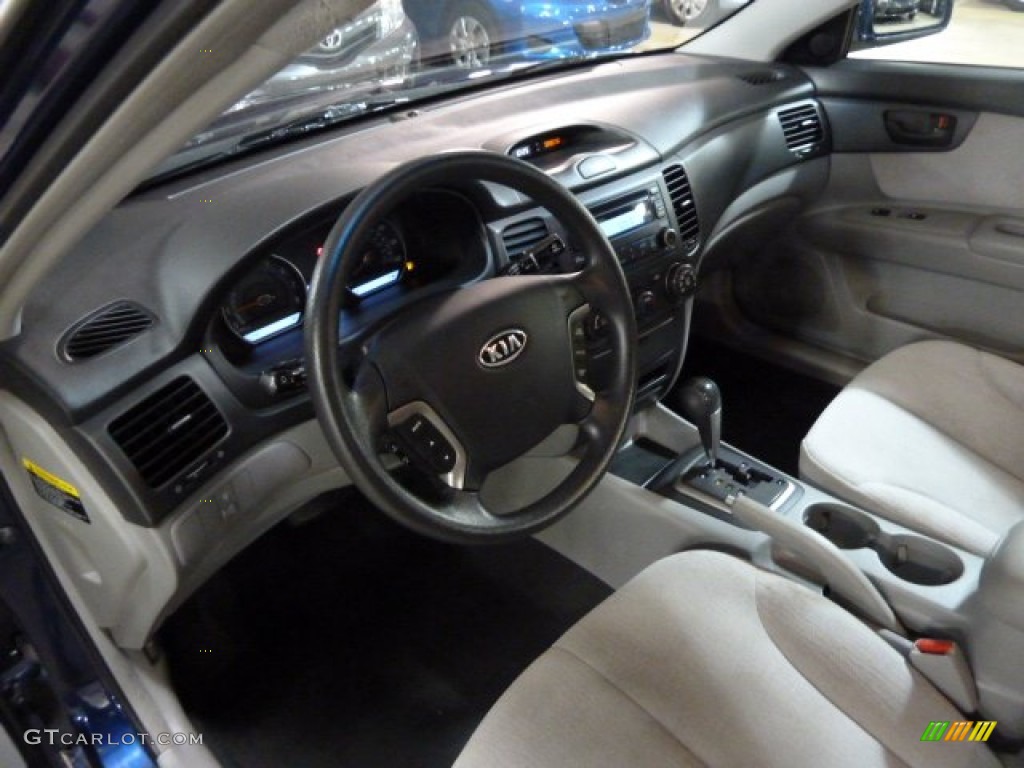 2008 Optima LX - Deep Ocean Blue / Gray photo #16