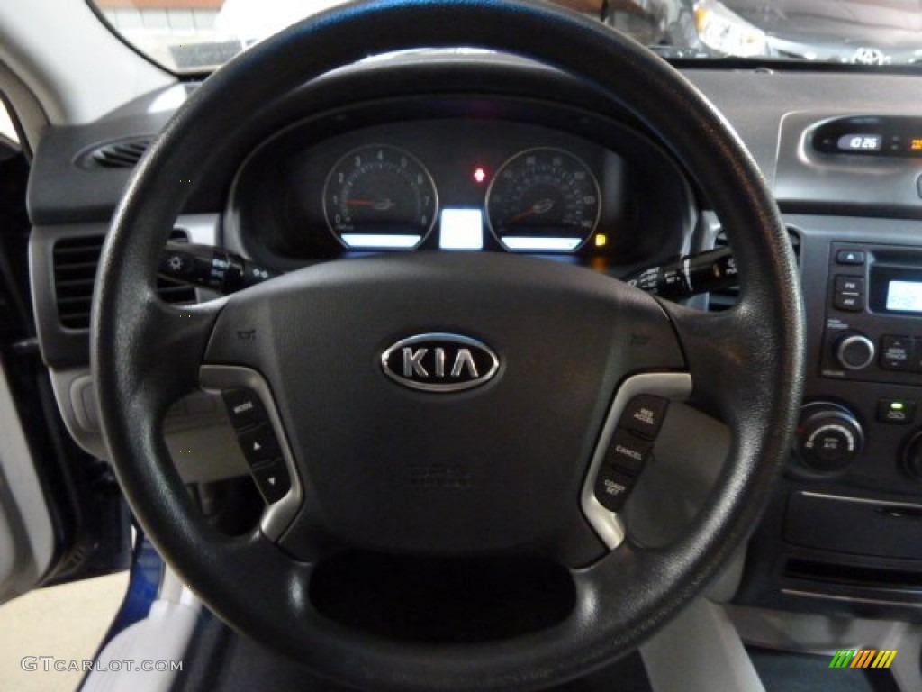 2008 Optima LX - Deep Ocean Blue / Gray photo #17