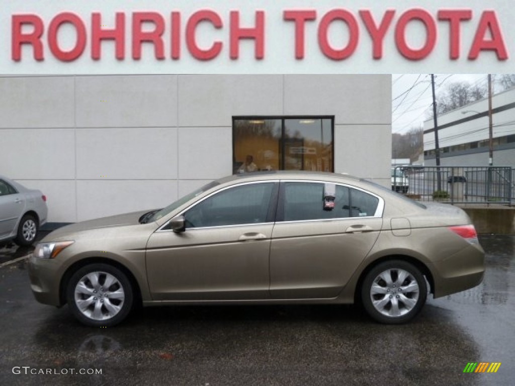 2008 Accord EX-L Sedan - Bold Beige Metallic / Ivory photo #1