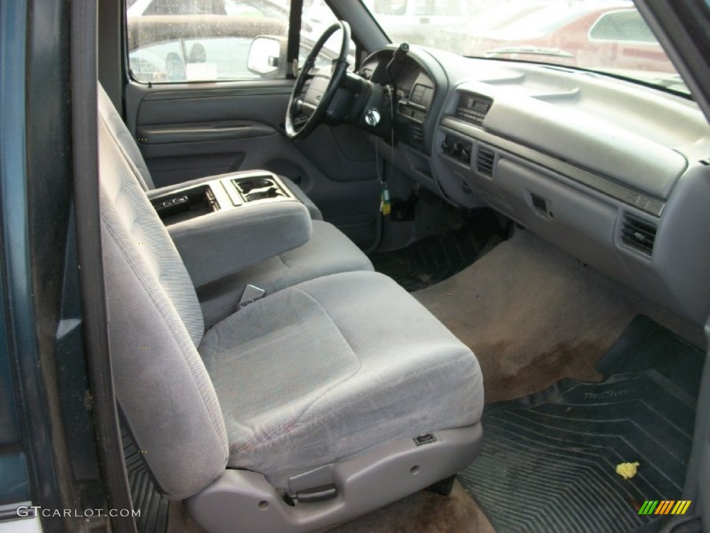 1995 F150 XLT Extended Cab - Dark Tourmaline Pearl / Gray photo #12