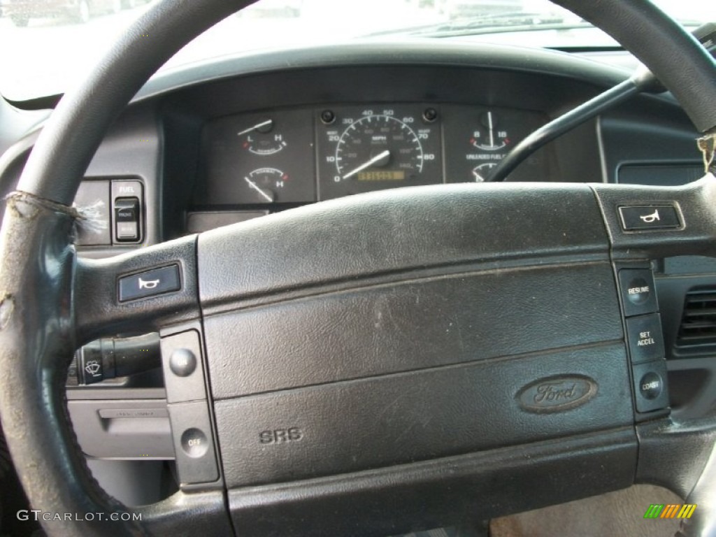 1995 F150 XLT Extended Cab - Dark Tourmaline Pearl / Gray photo #19