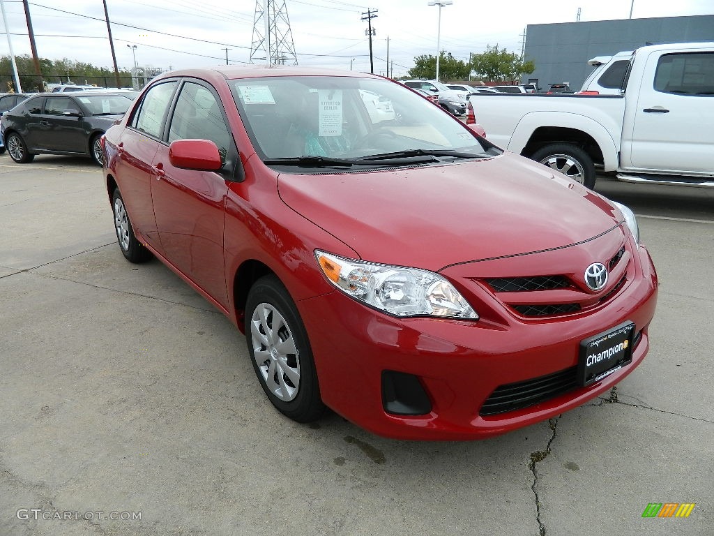 2011 Corolla LE - Barcelona Red Metallic / Ash photo #3