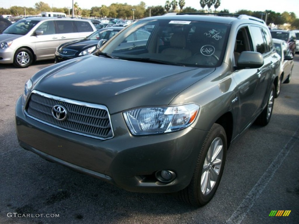 2008 Highlander Hybrid Limited 4WD - Cypress Green Pearl / Sand Beige photo #1