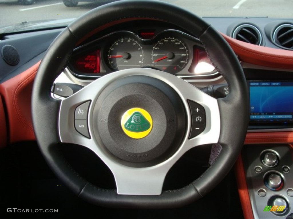 2011 Lotus Evora Coupe Paprika Steering Wheel Photo #58095791