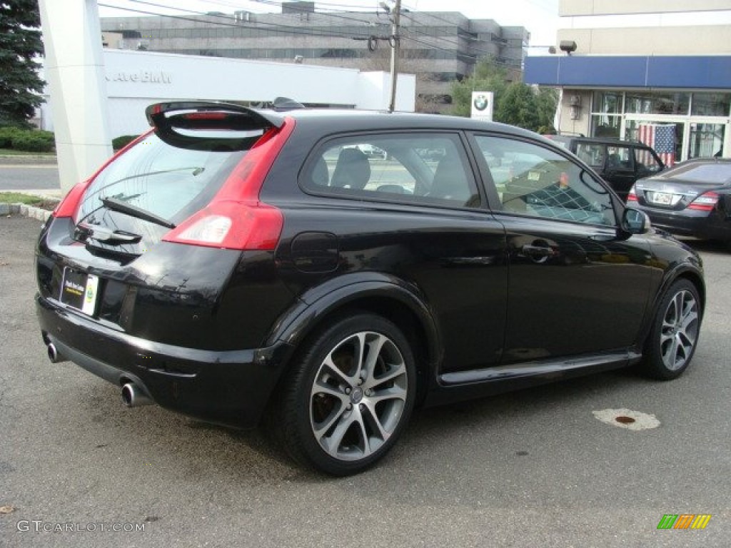 2008 C30 T5 Version 2.0 R-Design - Black Sapphire Metallic / Off Black/Cream photo #5