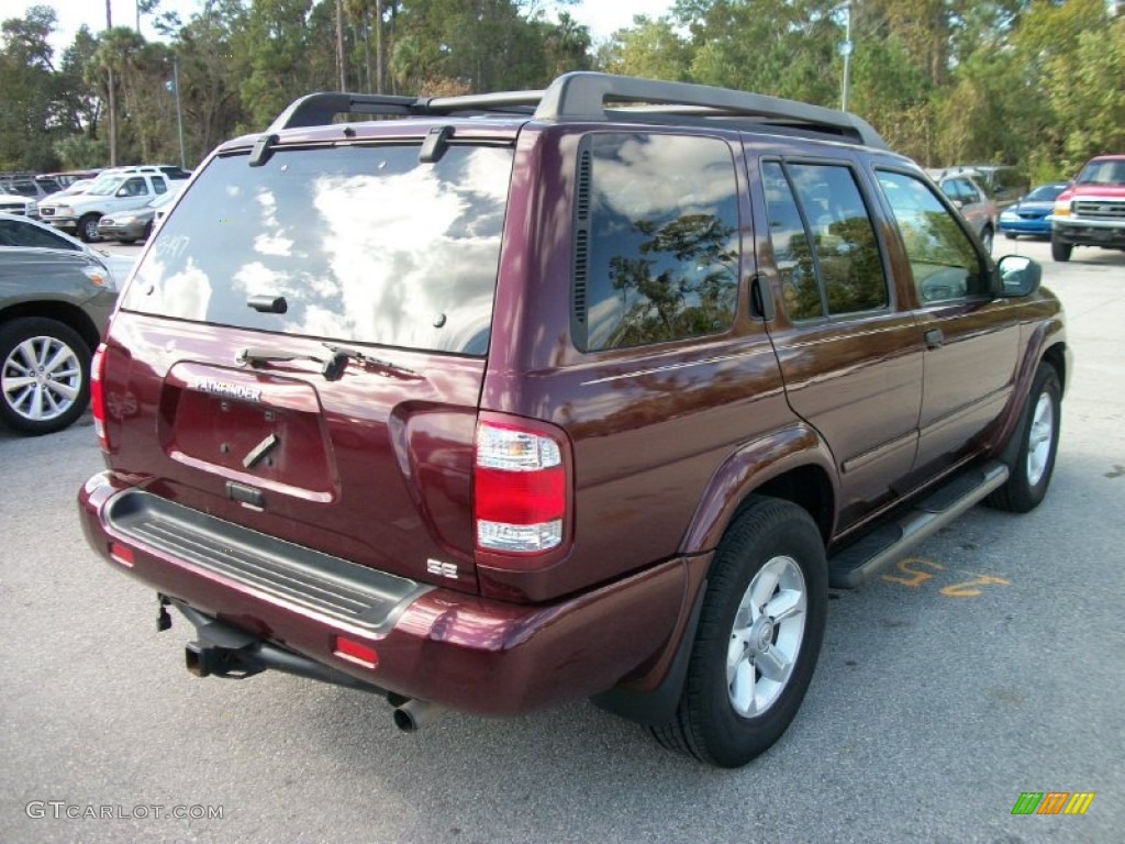 2003 Pathfinder SE - Merlot Red Pearl / Beige photo #7