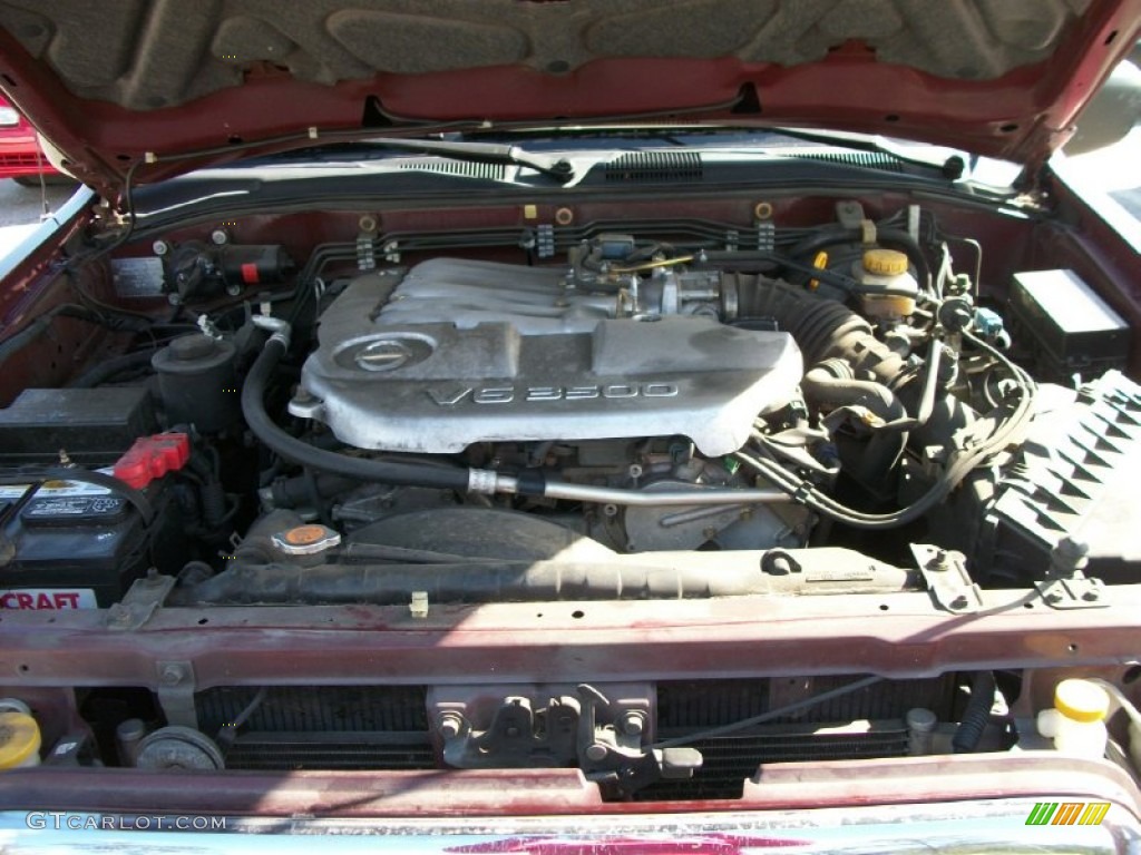 2003 Pathfinder SE - Merlot Red Pearl / Beige photo #26