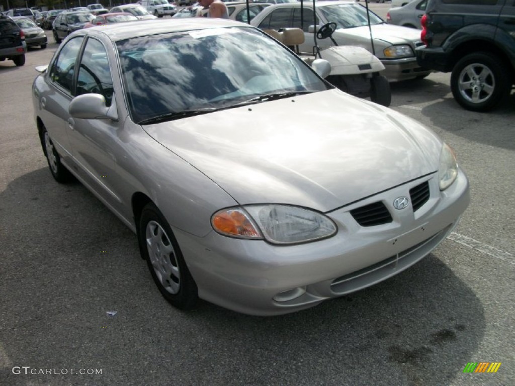 2000 Elantra GLS Sedan - Sandalwood / Gray photo #6