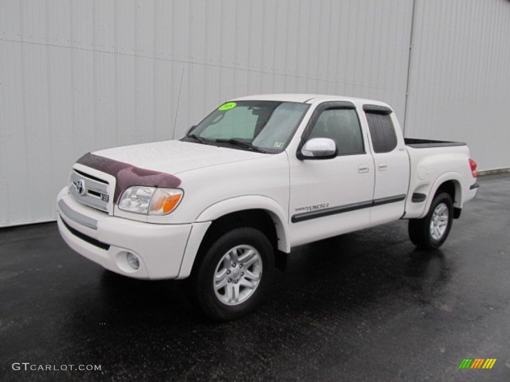 2005 Tundra SR5 Access Cab 4x4 - Natural White / Light Charcoal photo #1