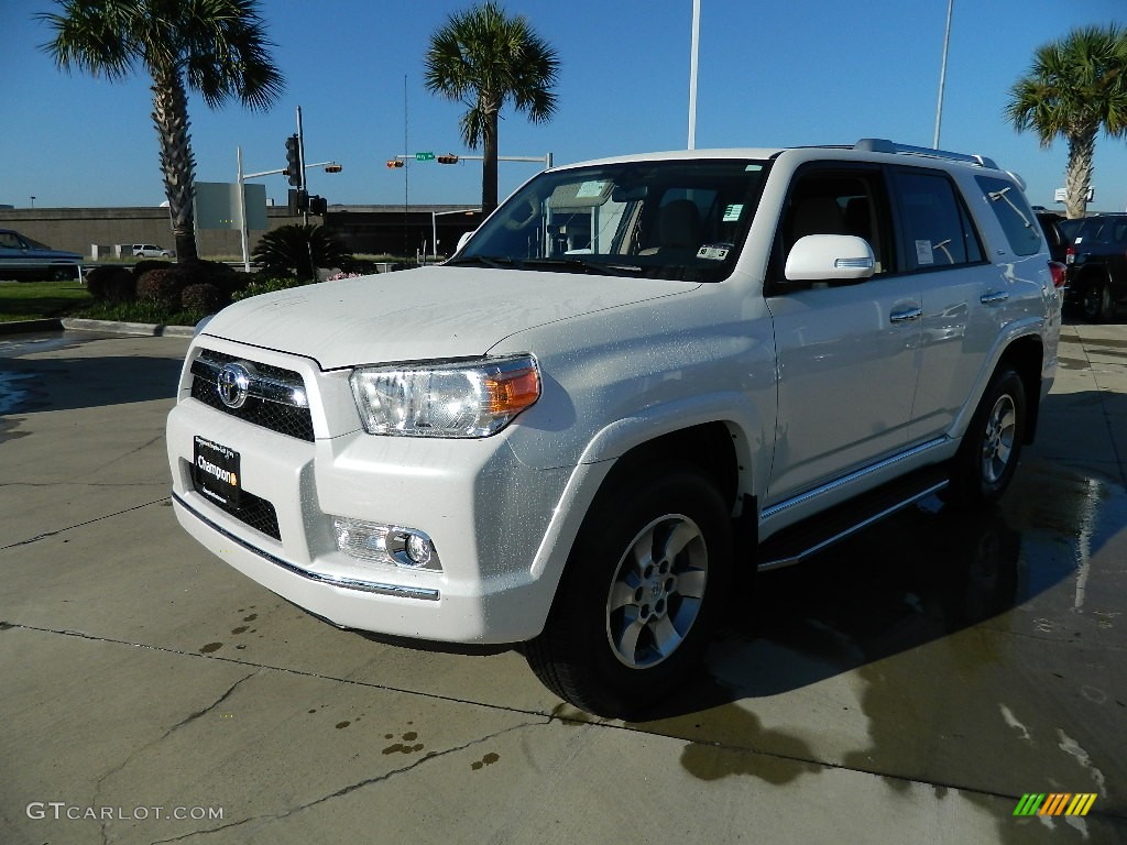 2011 4Runner SR5 4x4 - Blizzard White Pearl / Sand Beige photo #1