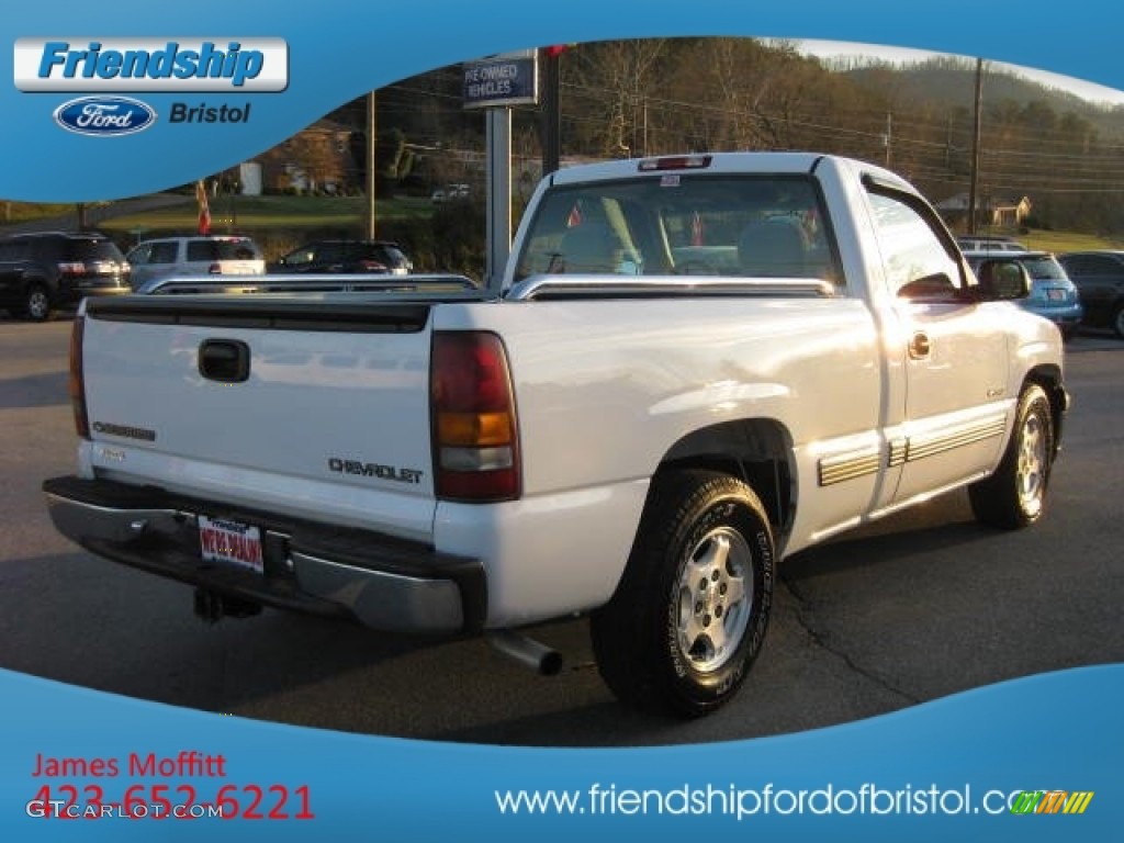 2000 Silverado 1500 LS Regular Cab - Summit White / Medium Gray photo #5