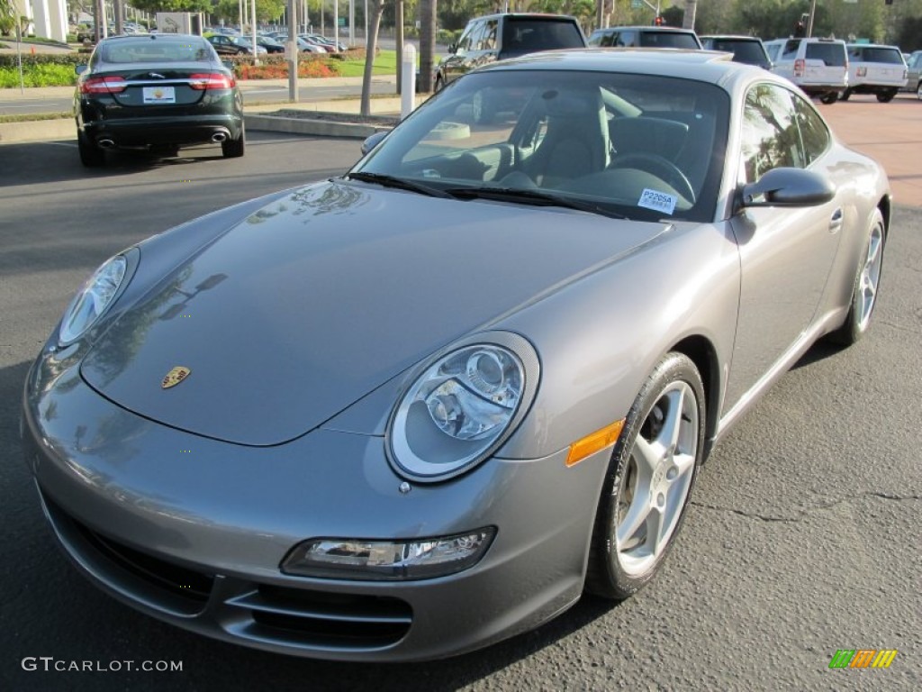 2005 911 Carrera Coupe - Seal Grey Metallic / Black photo #1