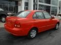 2005 Retro Red Hyundai Accent GLS Sedan  photo #2