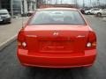 2005 Retro Red Hyundai Accent GLS Sedan  photo #10