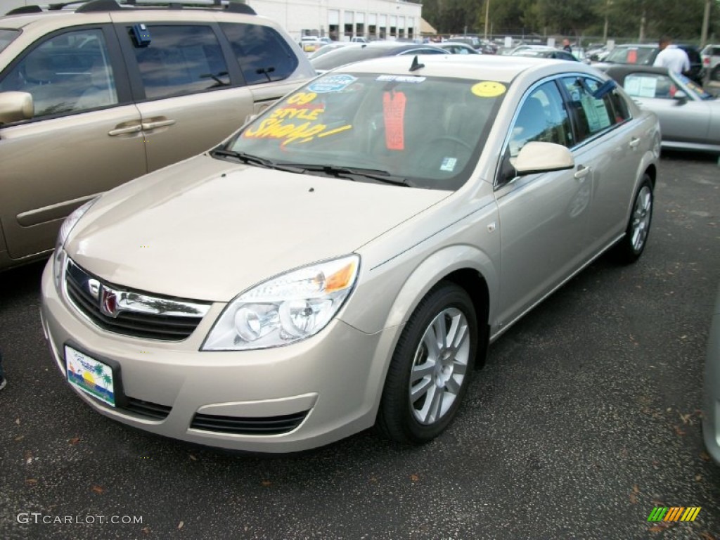 2009 Aura XE - Gold Mist Metallic / Tan photo #1