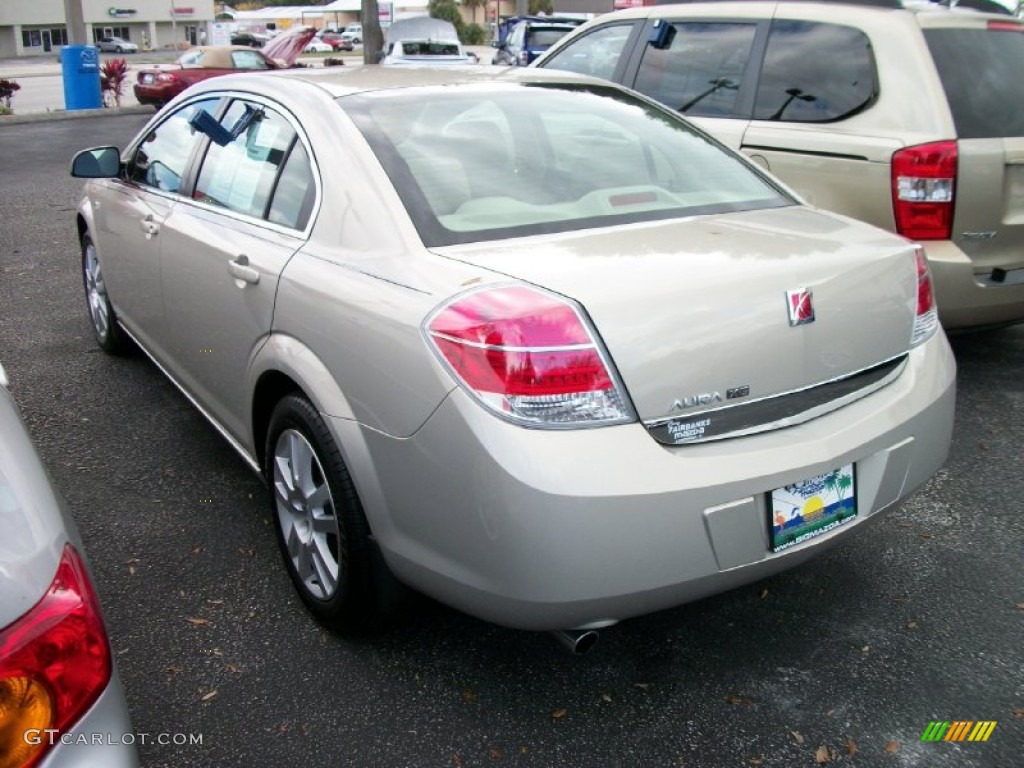 2009 Aura XE - Gold Mist Metallic / Tan photo #2