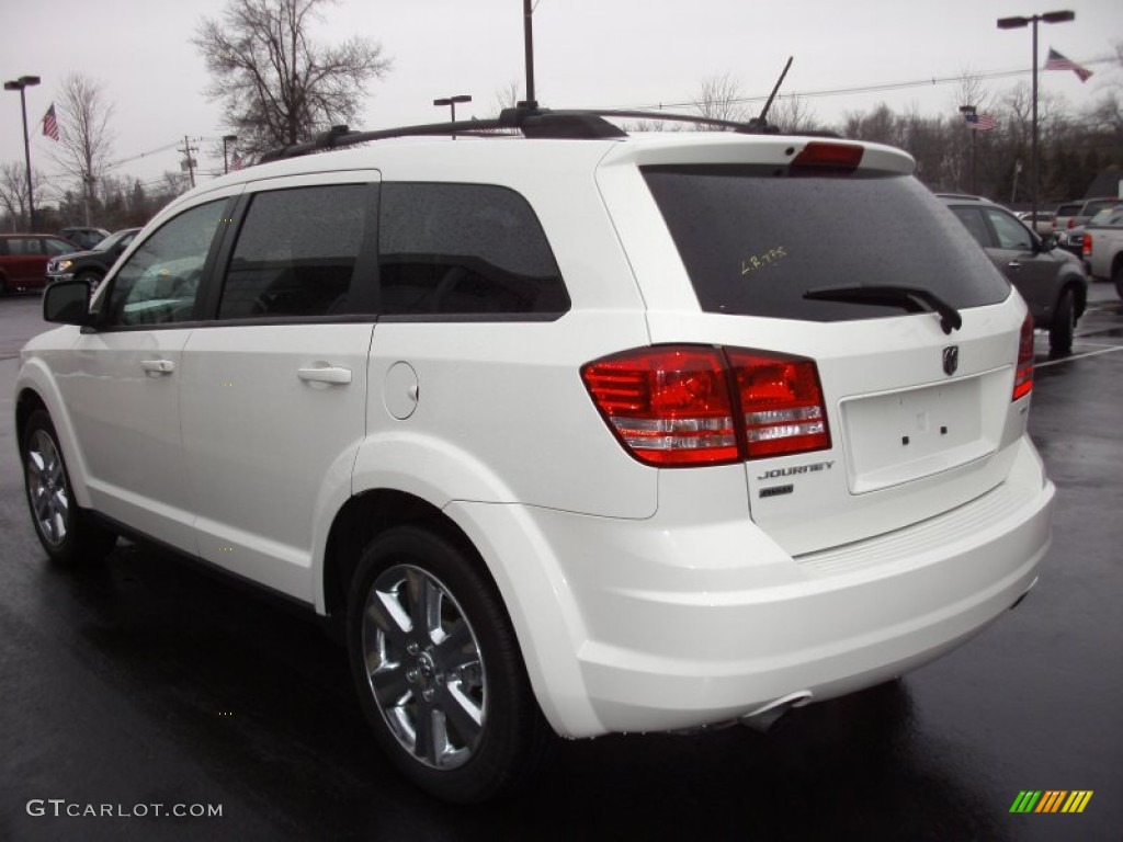 2009 Journey SXT AWD - Stone White / Dark Slate Gray/Light Graystone photo #2