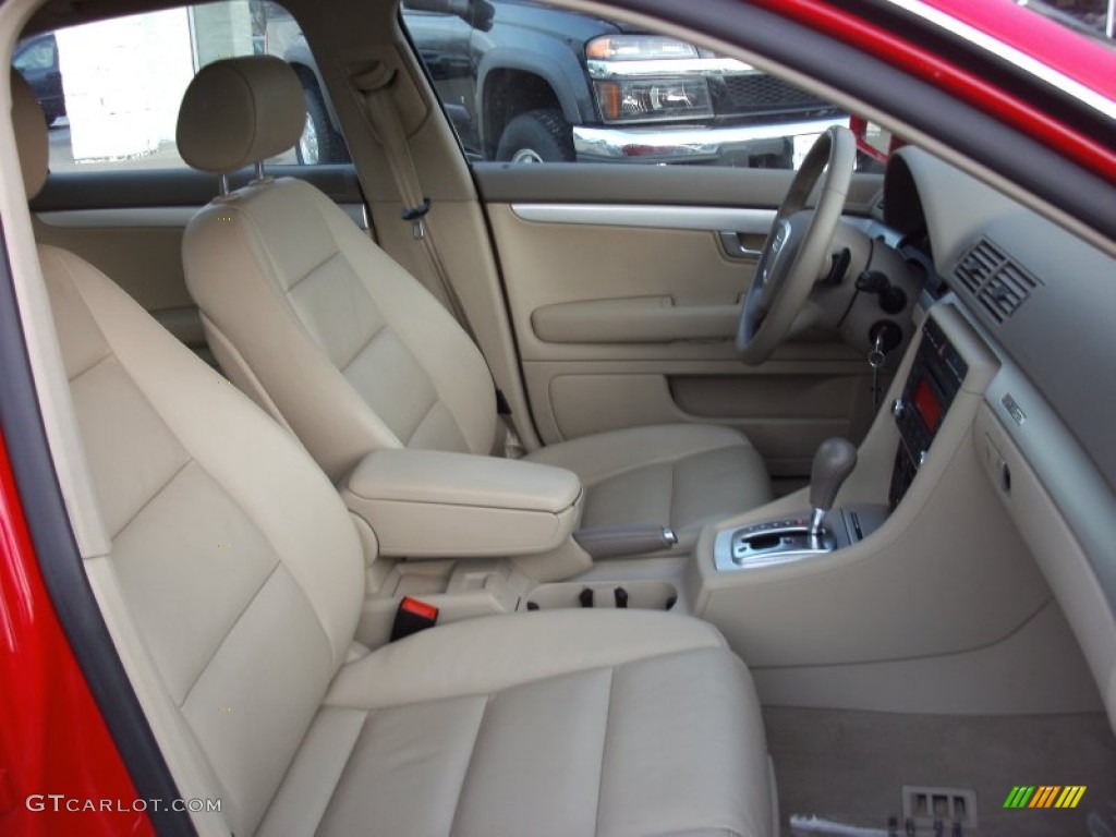 2008 A4 2.0T quattro S-Line Sedan - Brilliant Red / Beige photo #18