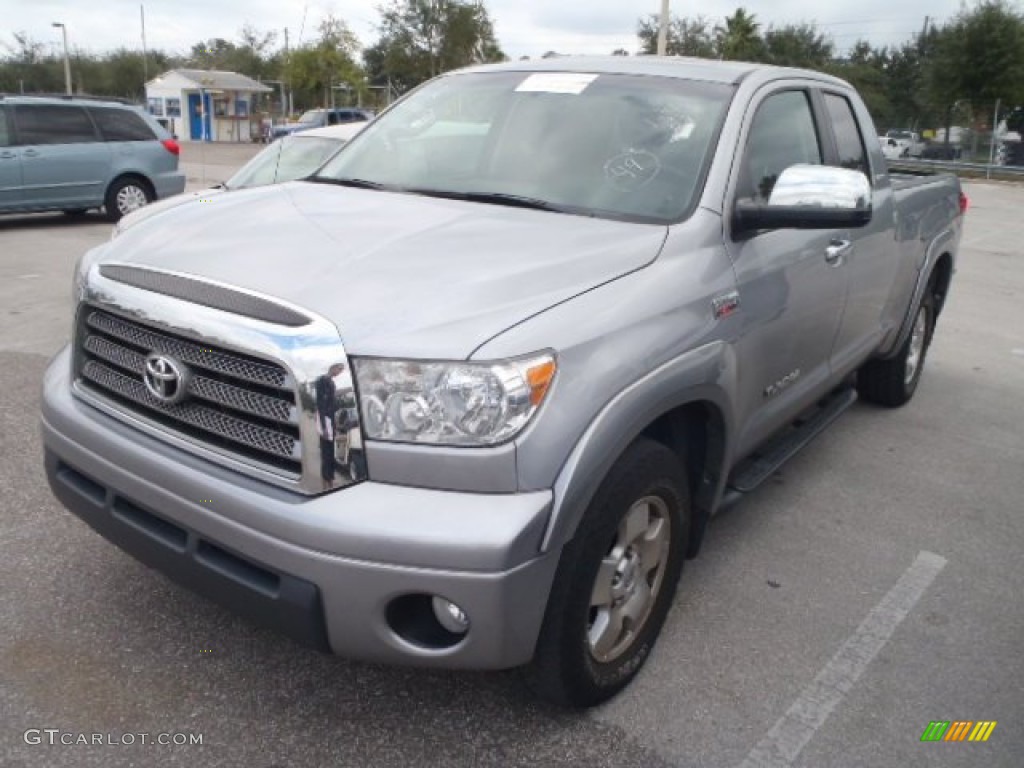 2007 Tundra Limited Double Cab - Silver Sky Metallic / Red Rock photo #1