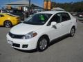 2010 Fresh Powder White Nissan Versa 1.8 S Sedan  photo #3