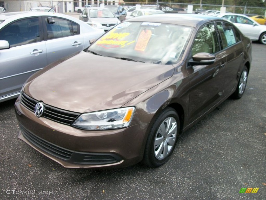 2011 Toffee Brown Metallic Volkswagen Jetta SE Sedan 57876858 Photo 4