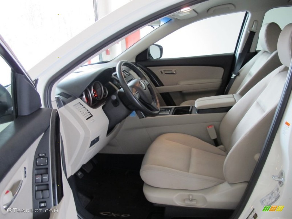 2011 CX-9 Sport - Crystal White Pearl Mica / Sand photo #10